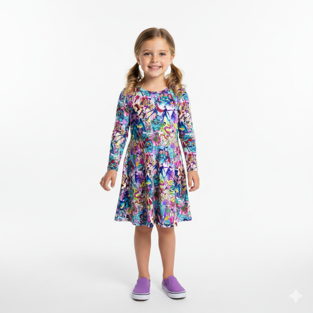 Pop Star Bow Back Twirl