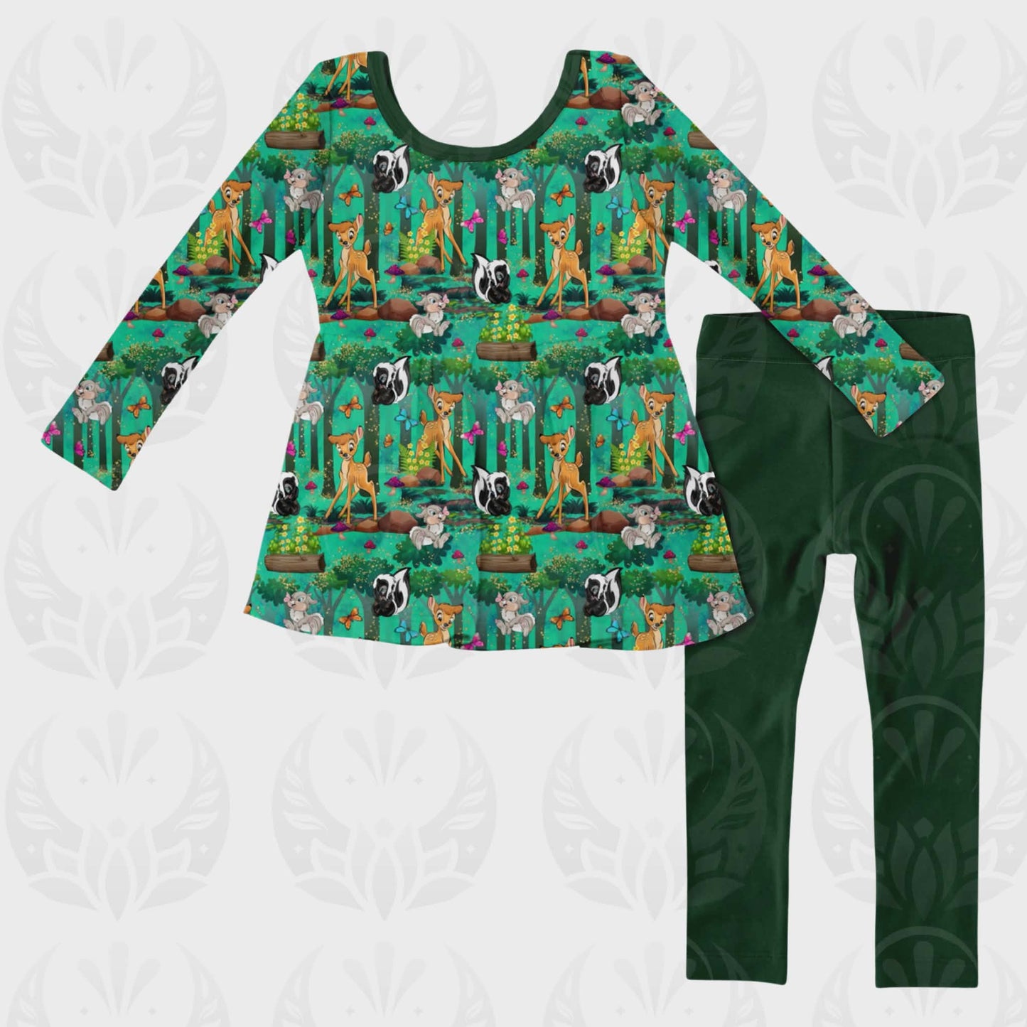 Forest Friends Peplum Set