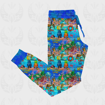 Bikini Bottom French Terry Adult Joggers