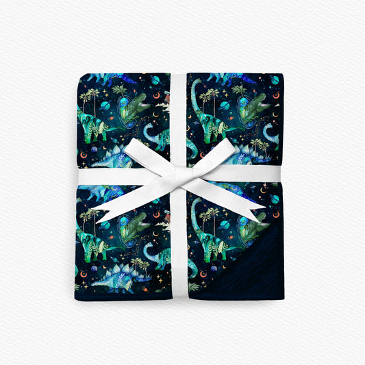 Jurassic Nights Bamboo Plush Blanket