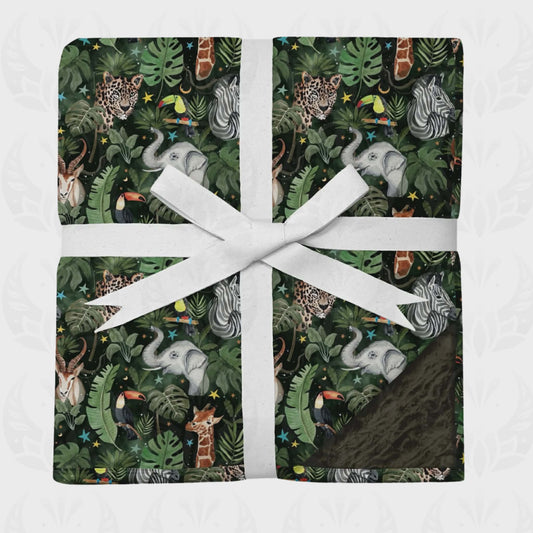 Moonlit Safari Luxe Minky Blanket
