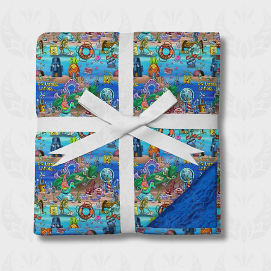 Bikini Bottom Luxe Minky Blanket