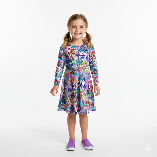 Pop Star Bow Back Twirl