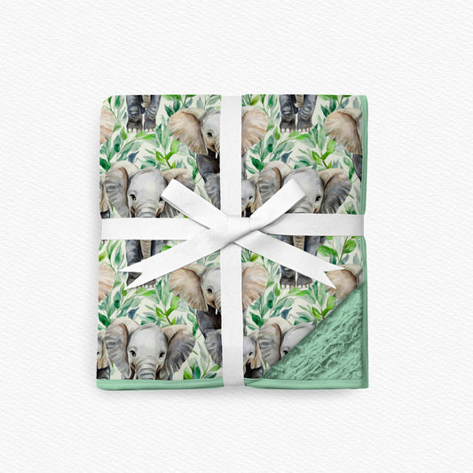 Trunks & Tangles Bamboo Plush Blanket