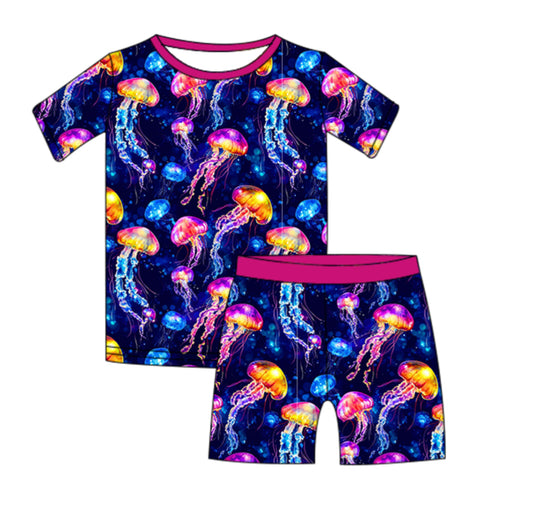 Deep Sea Dream Short Sleeve & Shorts Set (SELECT TRIM COLOR)